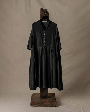 Pleated Collar Dress SC Brown