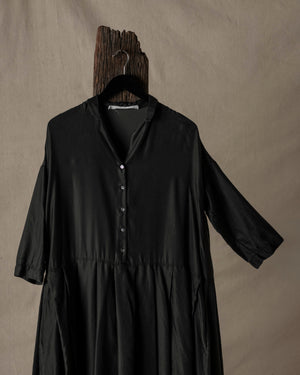 Pleated Collar Dress SC Brown