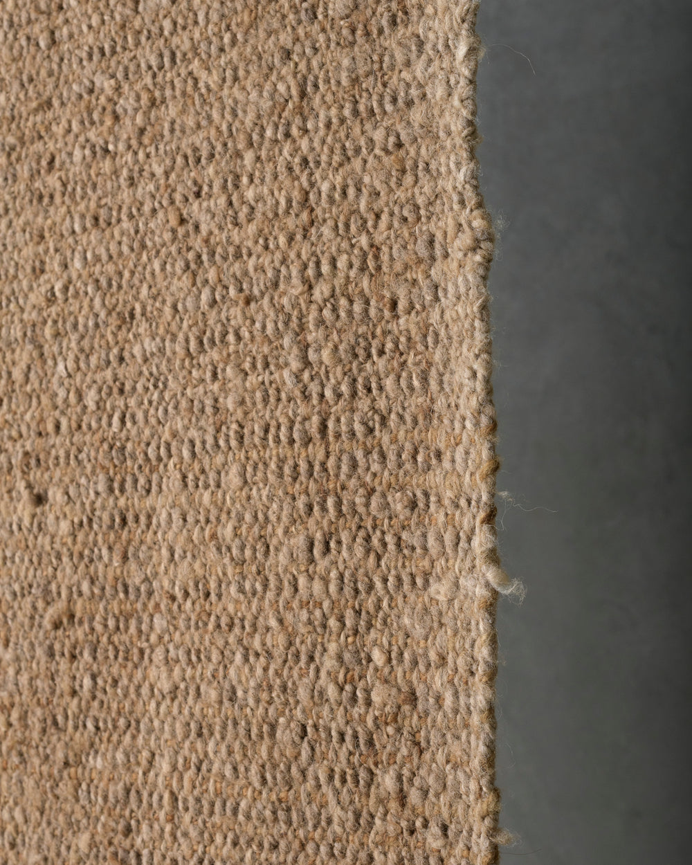Light Tan Virgin Wool Rug