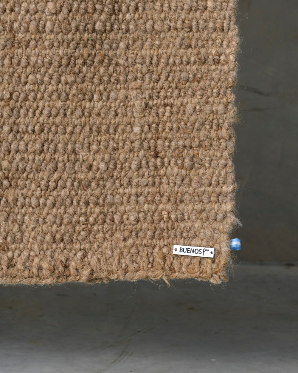 Light Tan Virgin Wool Rug