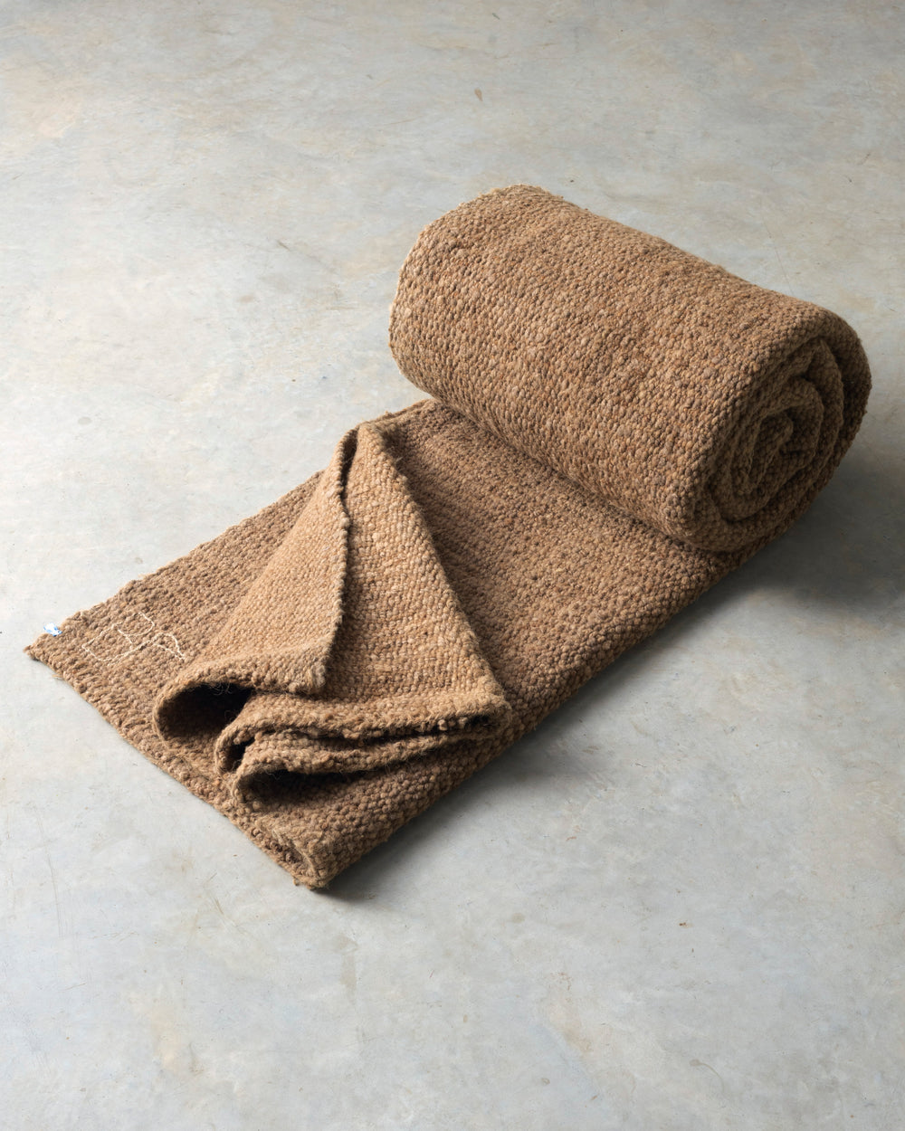 Light Tan Virgin Wool Rug