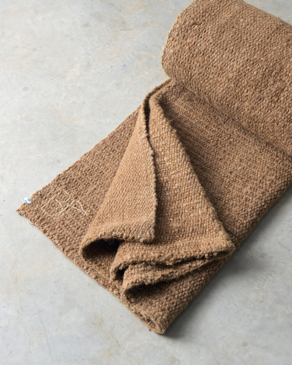 Light Tan Virgin Wool Rug