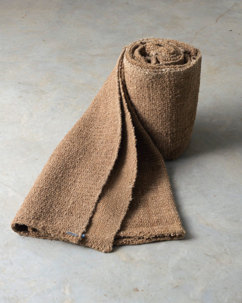 Light Tan Virgin Wool Rug