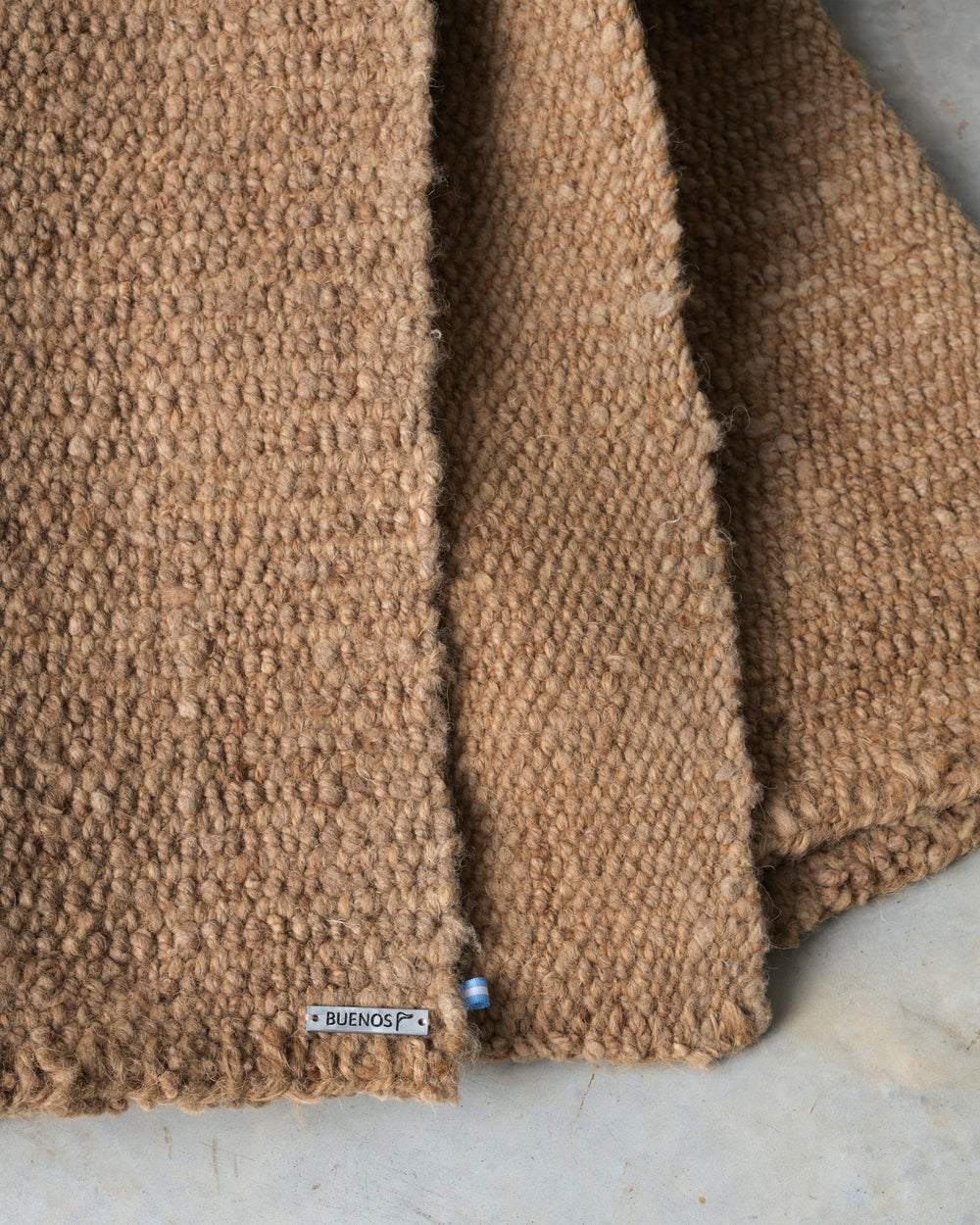 Light Tan Virgin Wool Rug