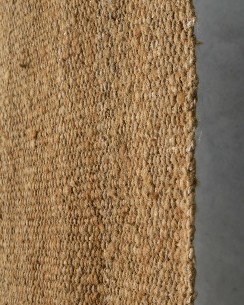 Dark Tan Virgin Wool Rug