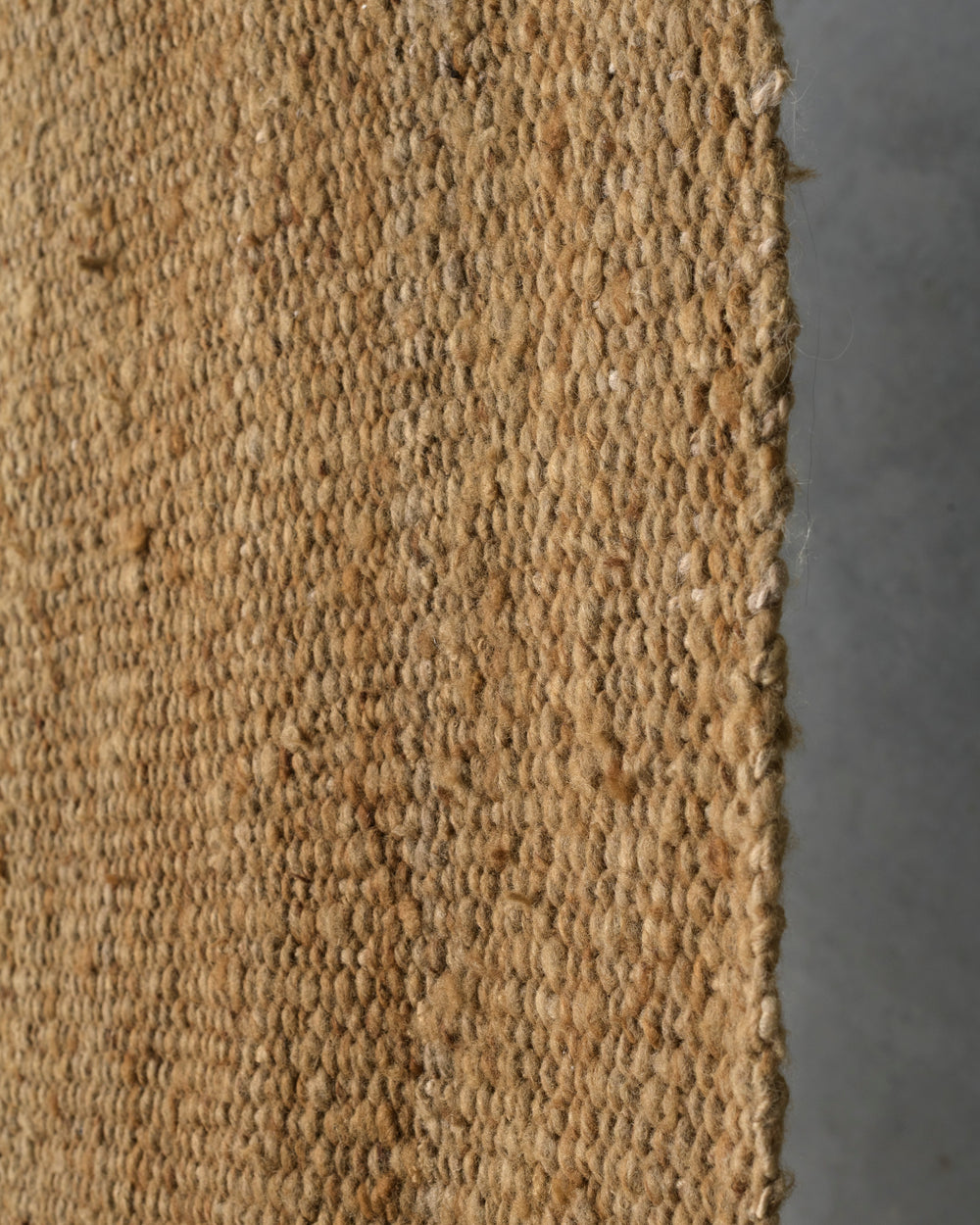 Dark Tan Virgin Wool Rug