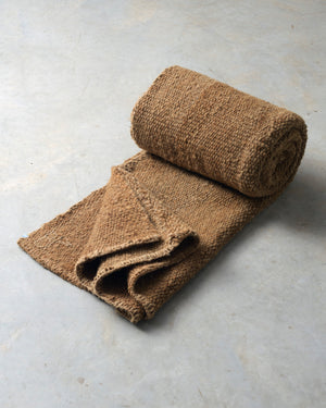 Dark Tan Virgin Wool Rug