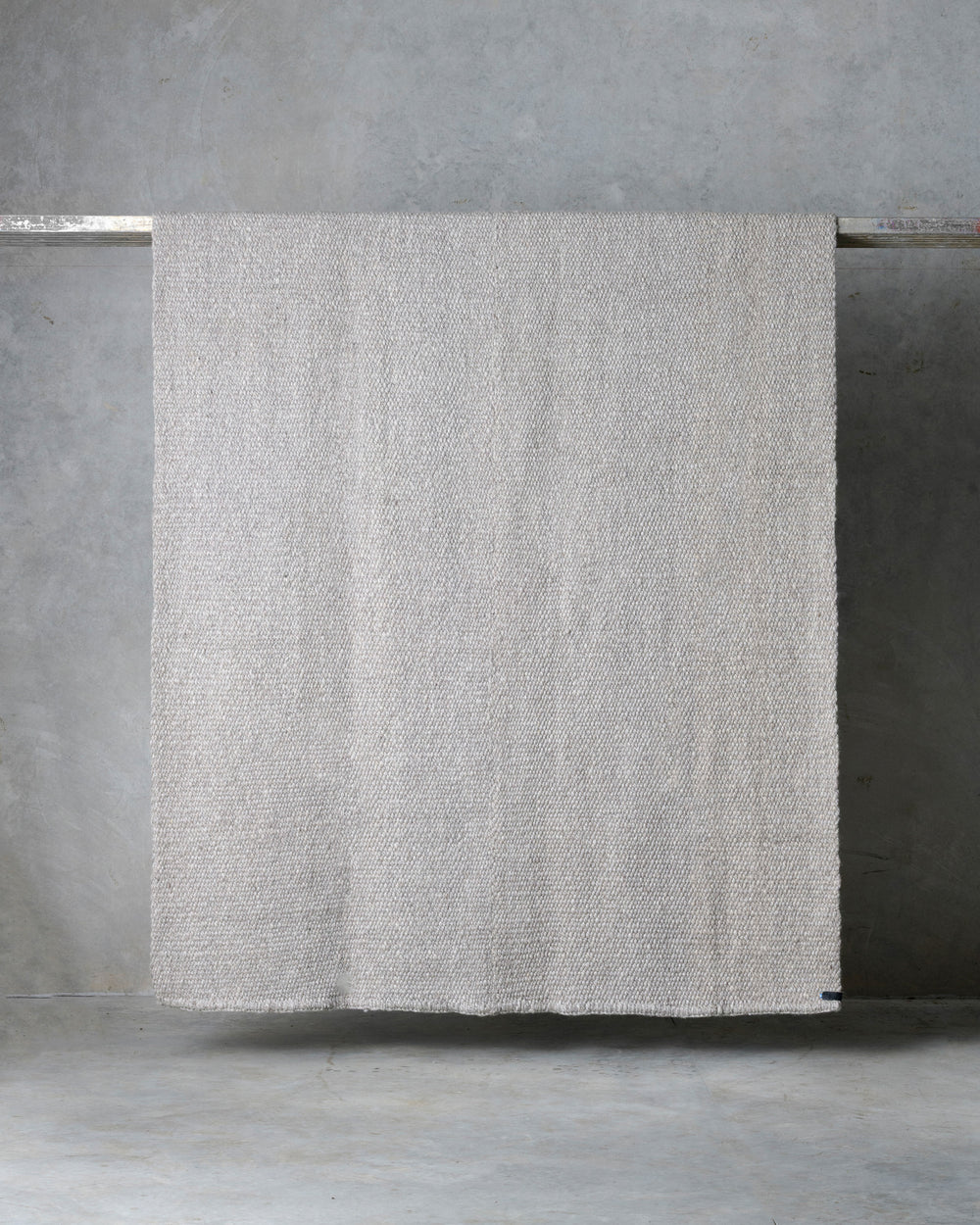 Light Grey Cardada Wool Rug
