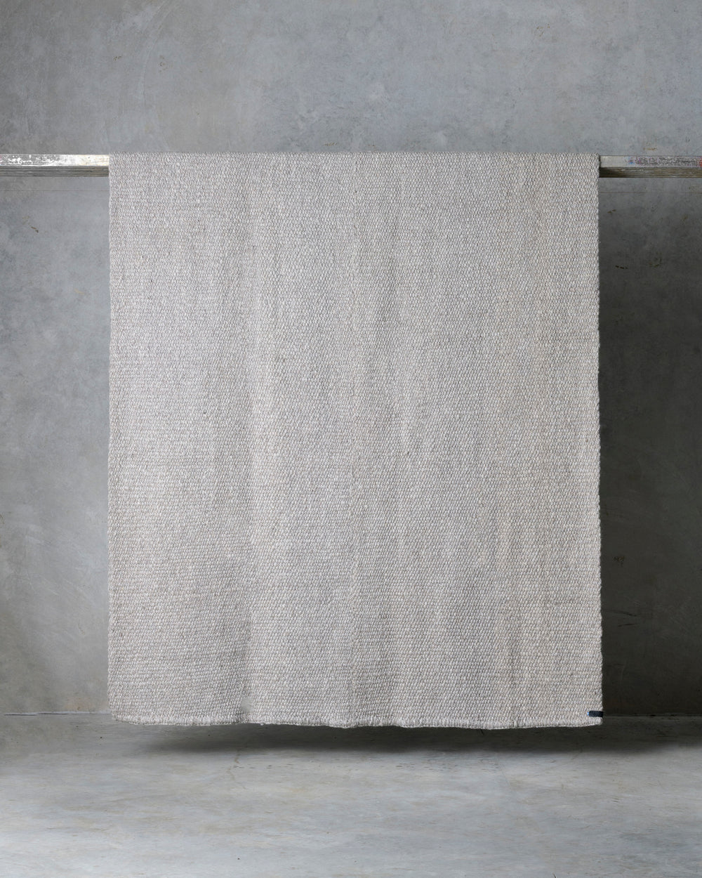 Light Grey Cardada Wool Rug
