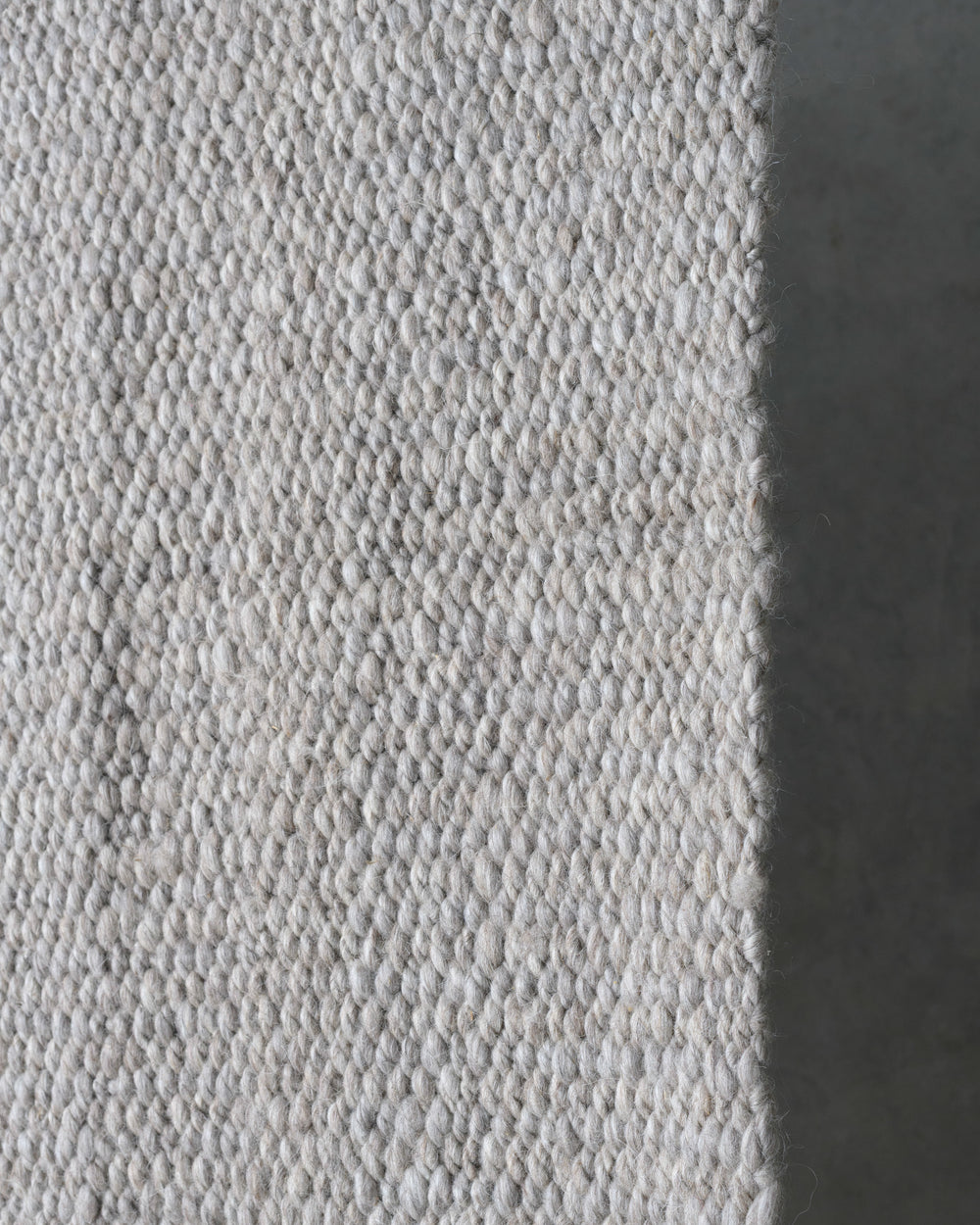 Light Grey Cardada Wool Rug