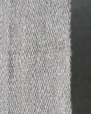 Light Grey Cardada Wool Rug