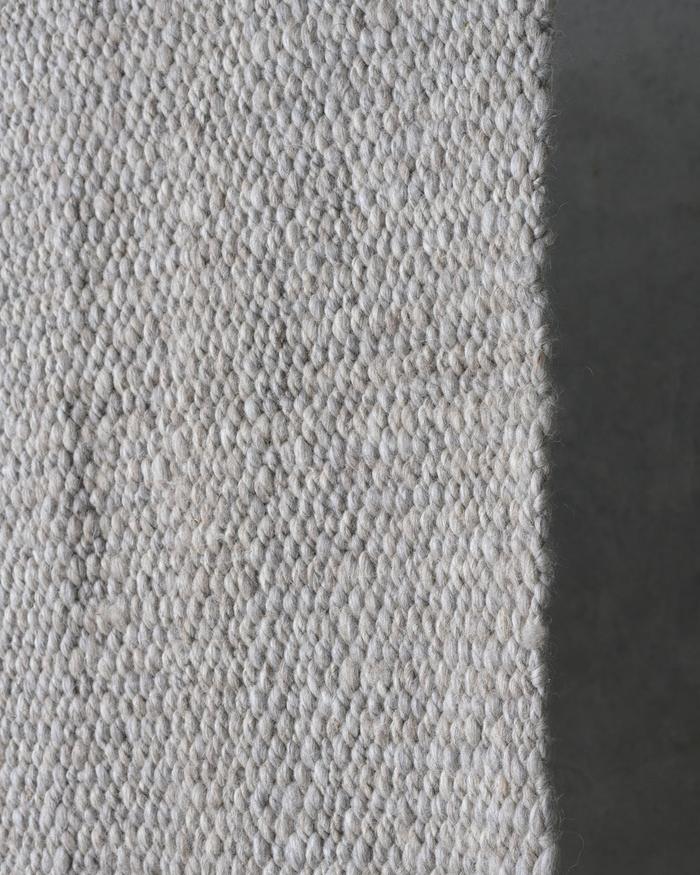 Light Grey Cardada Wool Rug