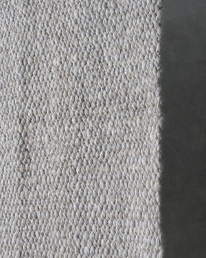 Light Grey Cardada Wool Rug