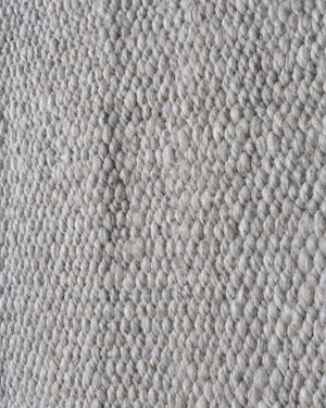 Light Grey Cardada Wool Rug