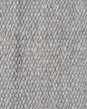 Light Grey Cardada Wool Rug