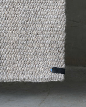 Light Grey Cardada Wool Rug
