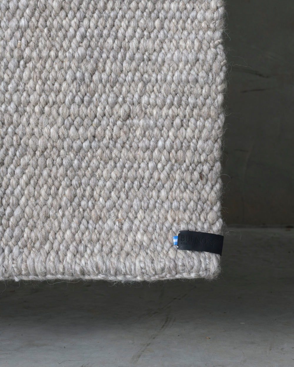 Light Grey Cardada Wool Rug