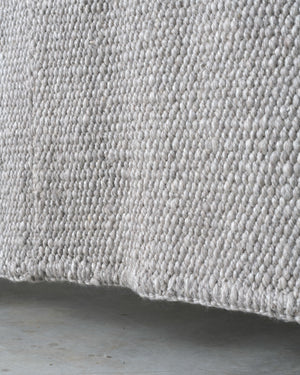 Light Grey Cardada Wool Rug