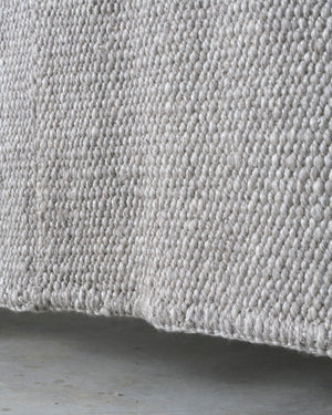 Light Grey Cardada Wool Rug