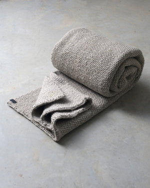 Light Grey Cardada Wool Rug