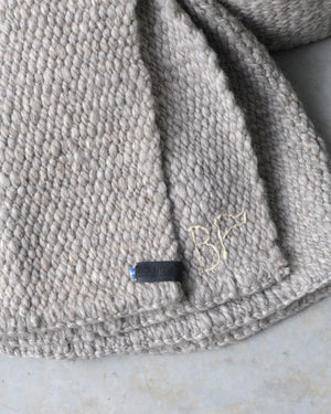 Light Grey Cardada Wool Rug