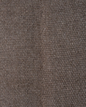 Dark Grey Cardada Wool Rug w Thick Weave