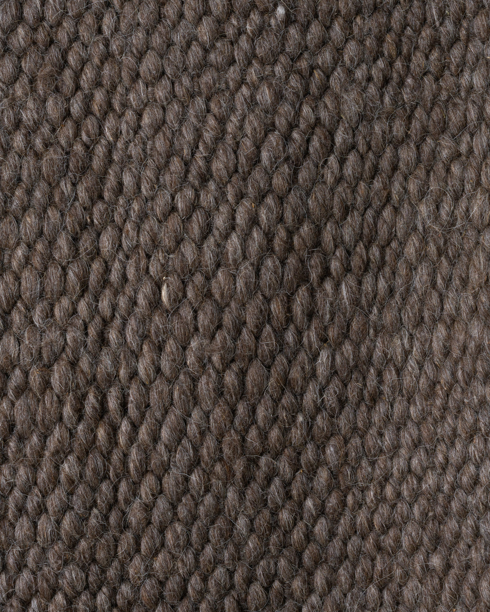 Dark Grey Cardada Wool Rug w Thick Weave