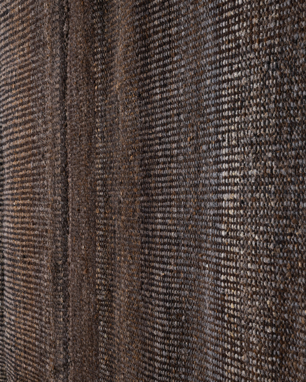 Brown Virgin Wool Rug