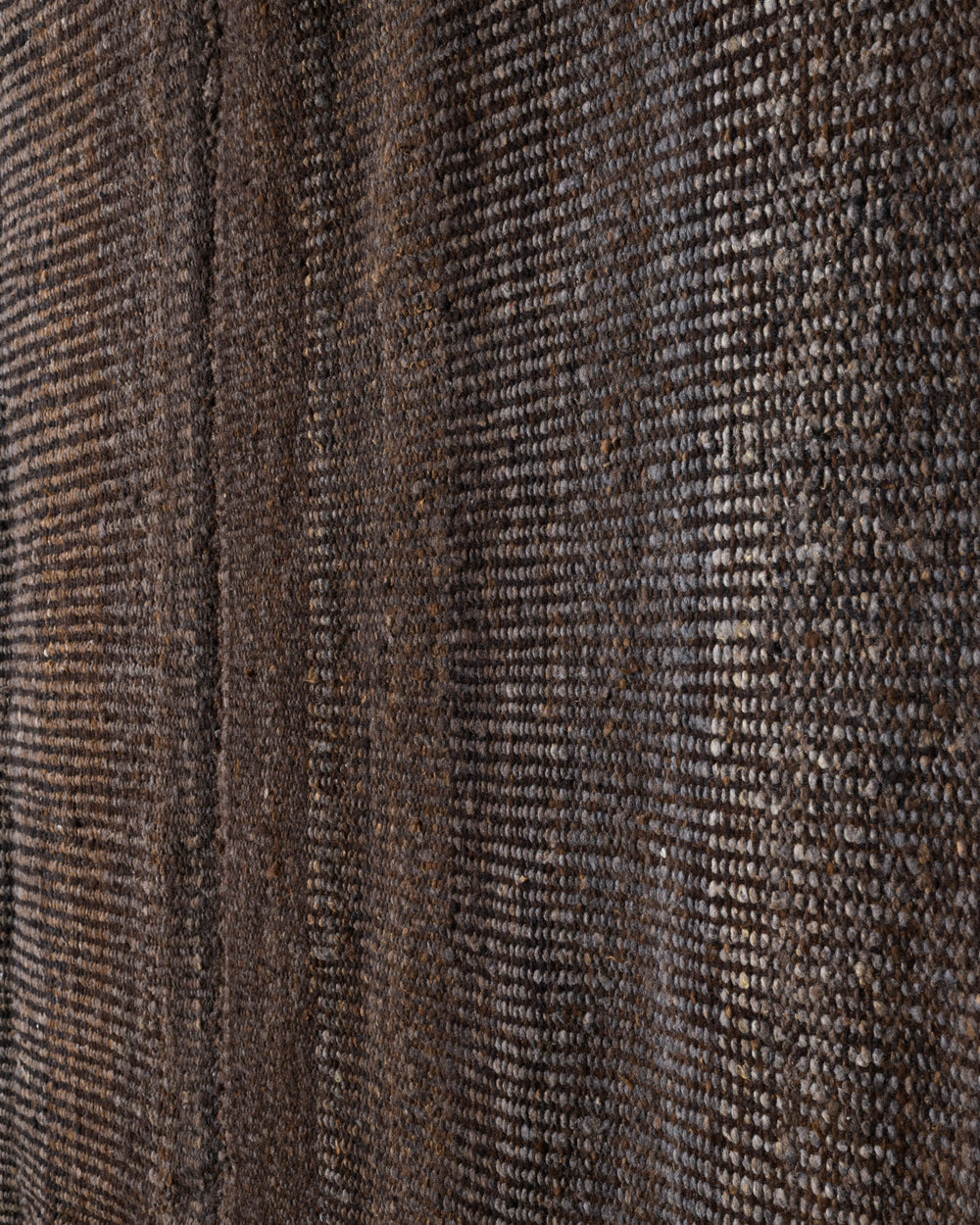 Brown Virgin Wool Rug