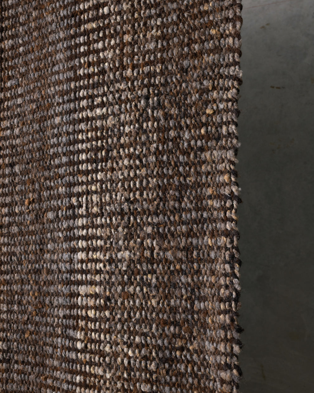 Brown Virgin Wool Rug