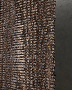 Brown Virgin Wool Rug