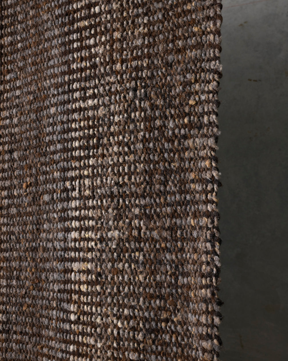 Brown Virgin Wool Rug