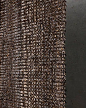 Brown Virgin Wool Rug