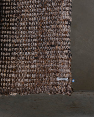 Brown Virgin Wool Rug