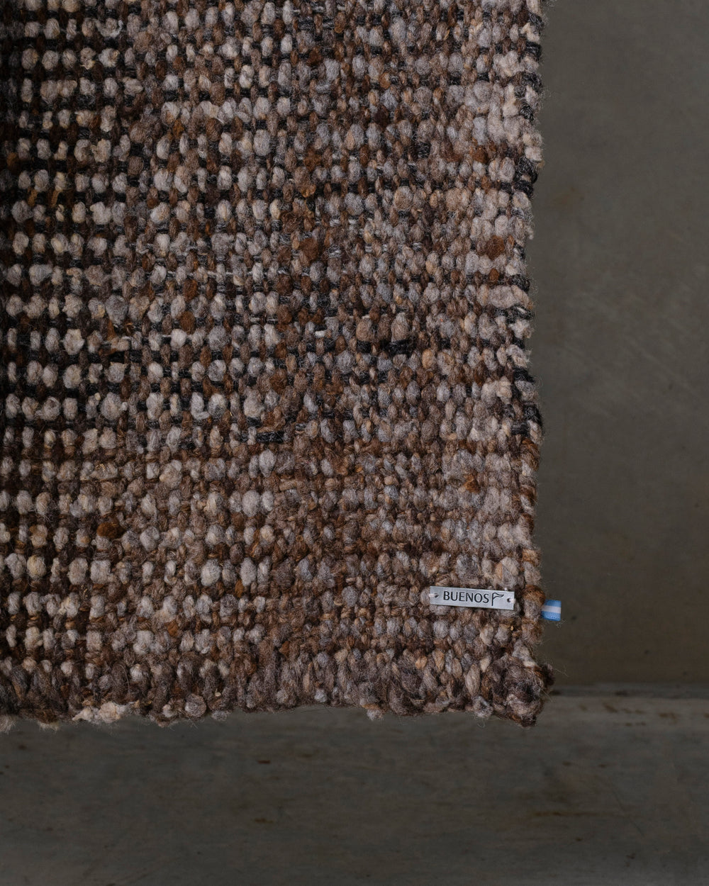 Brown Virgin Wool Rug