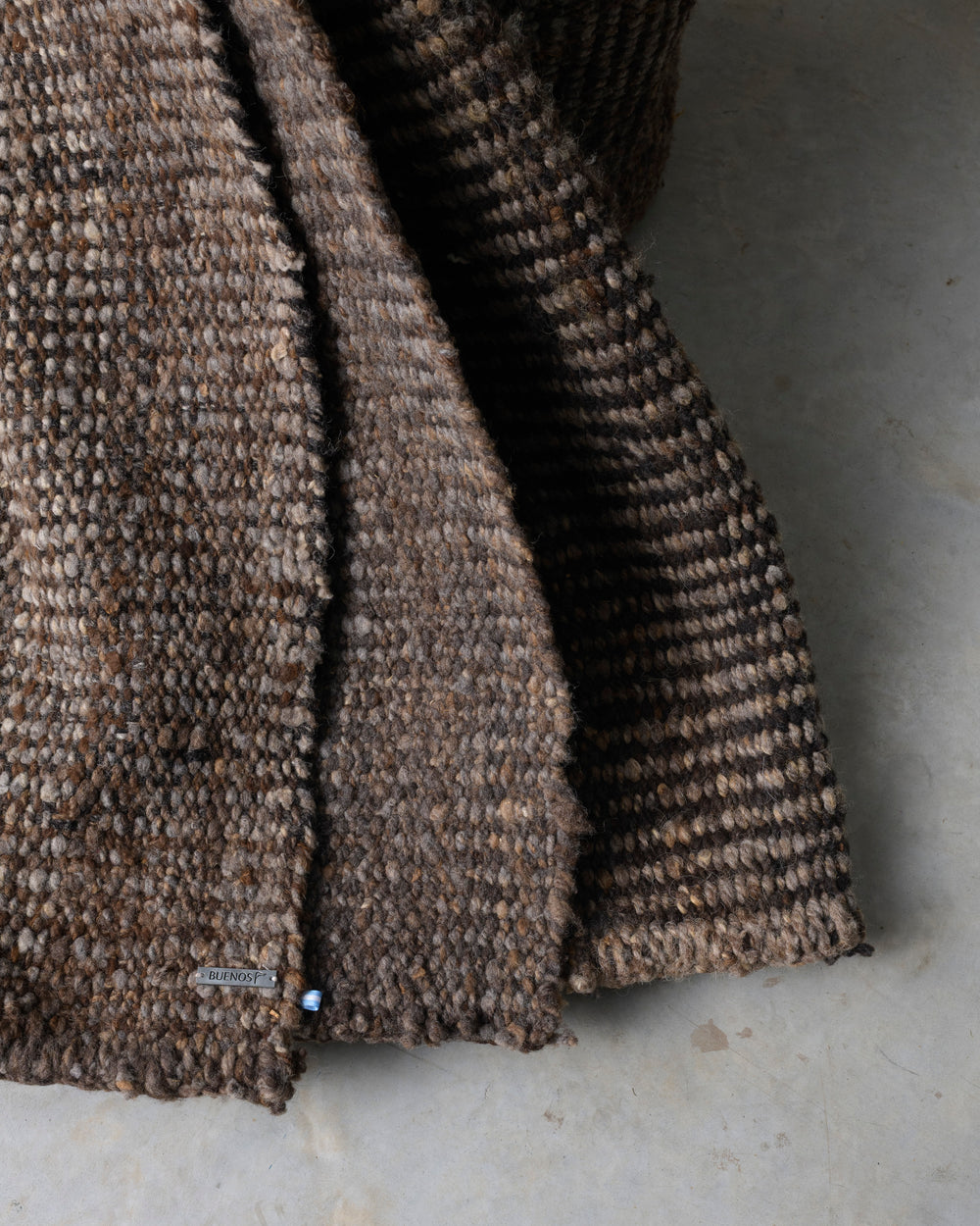 Brown Virgin Wool Rug