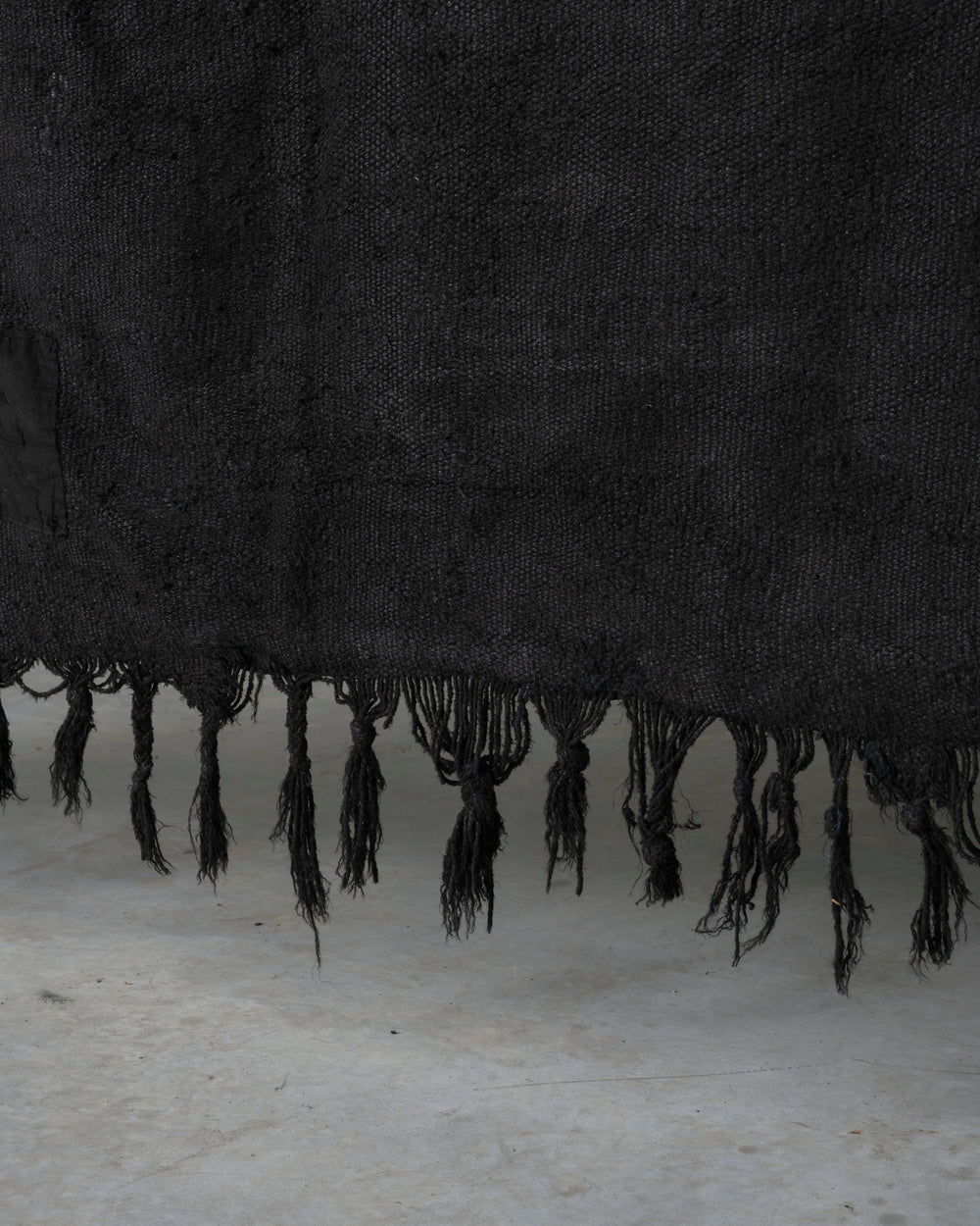 Black Hemp Rug Medium