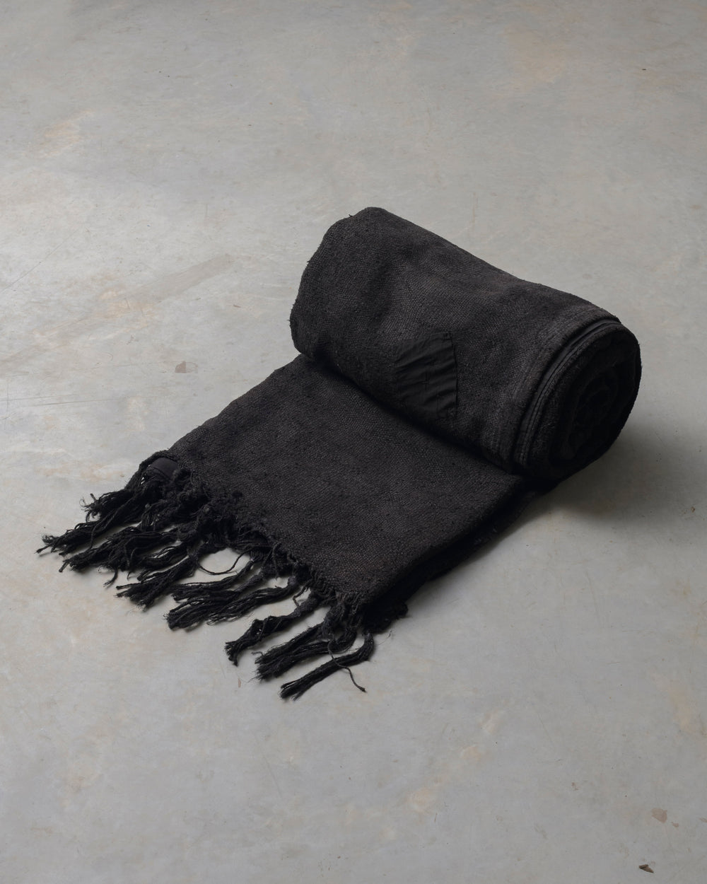 Black Hemp Rug Medium