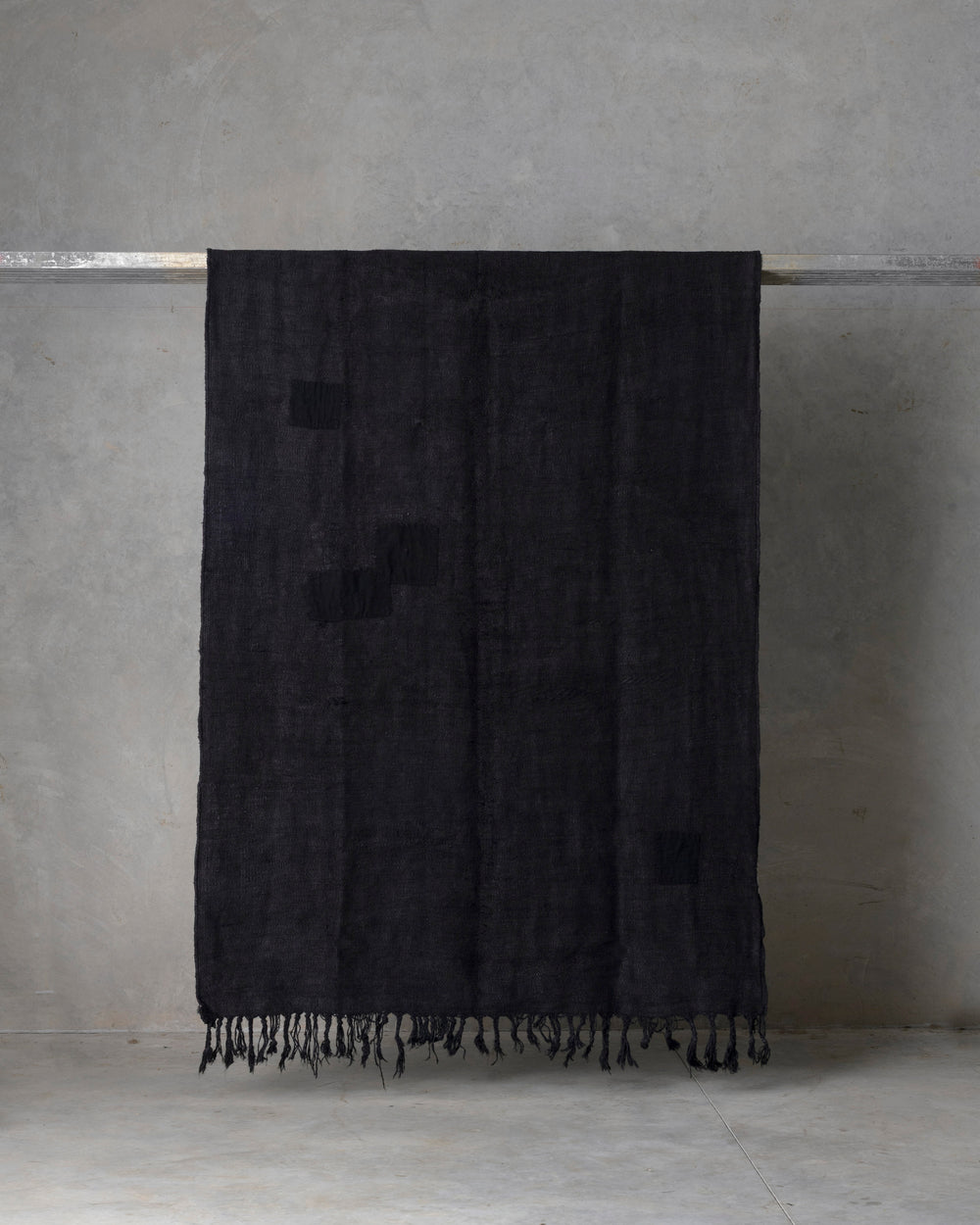 Washed Black Hemp Rug XLarge