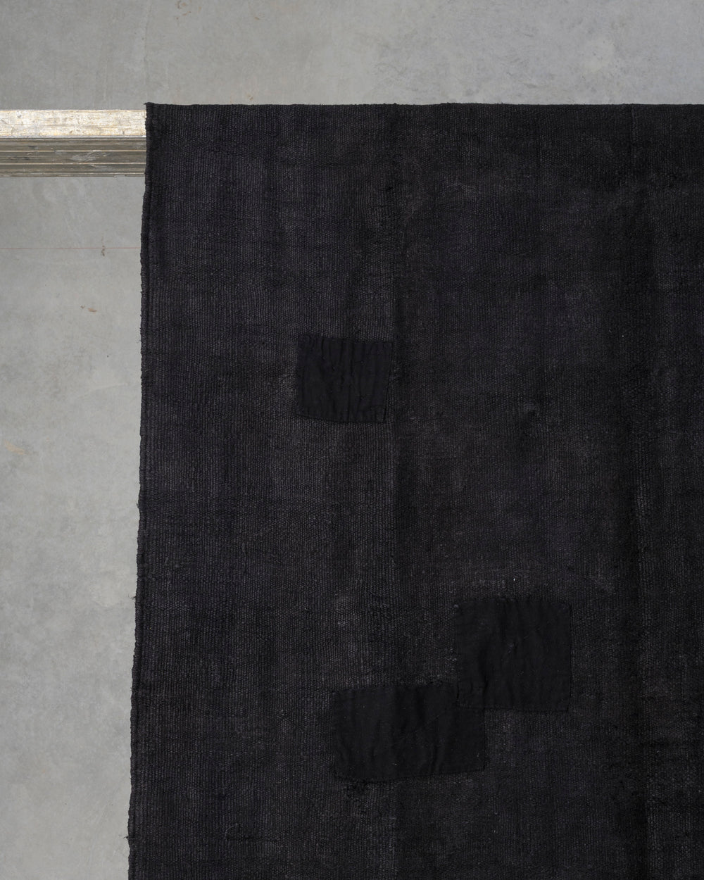 Washed Black Hemp Rug XLarge