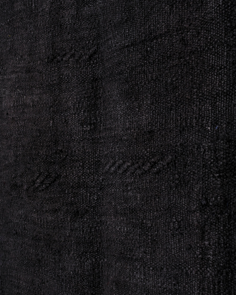 Washed Black Hemp Rug XXLarge