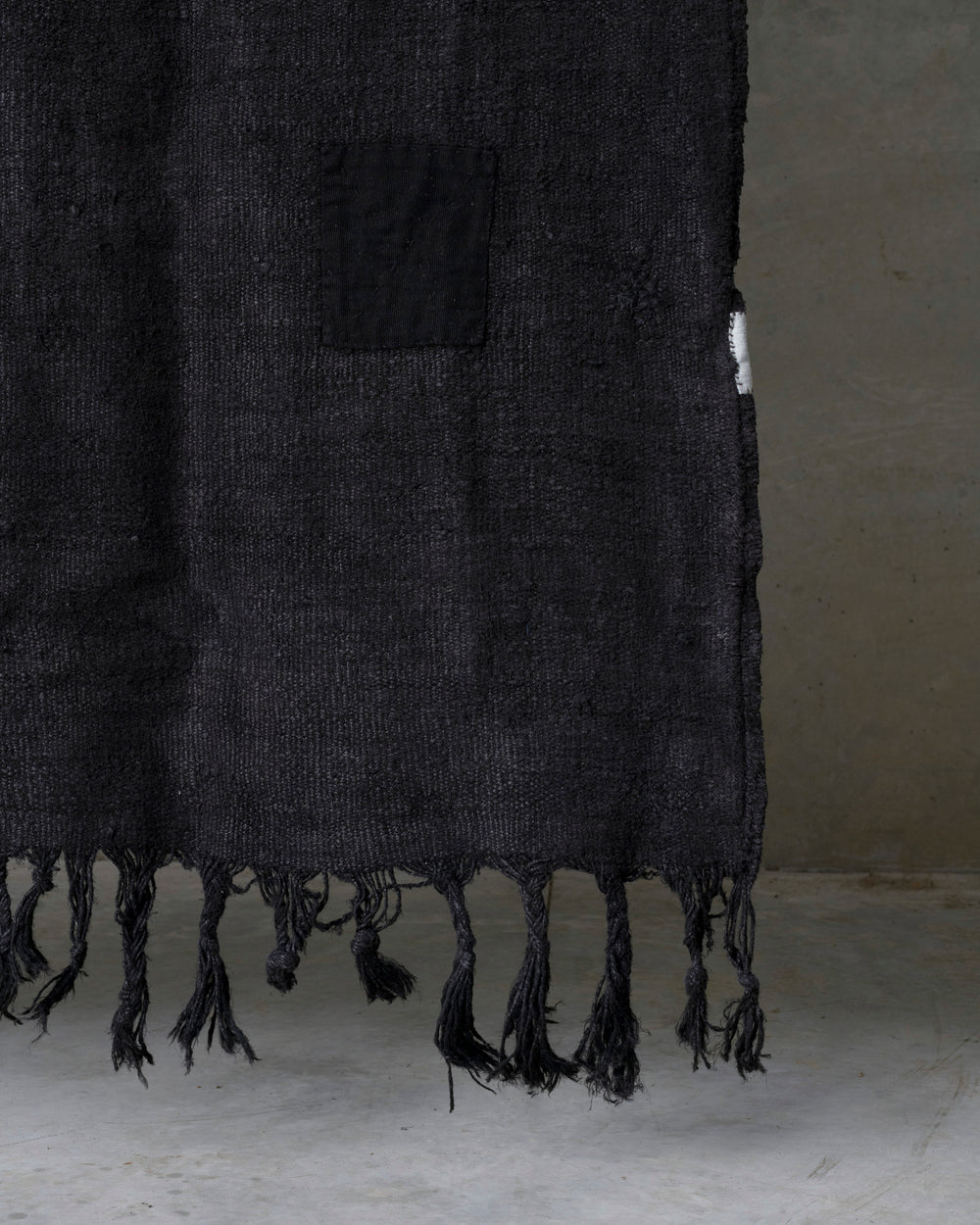 Washed Black Hemp Rug XXLarge