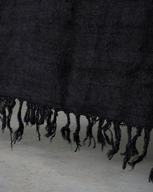 Washed Black Hemp Rug XXLarge