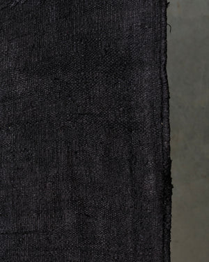 Washed Black Hemp Rug XXLarge