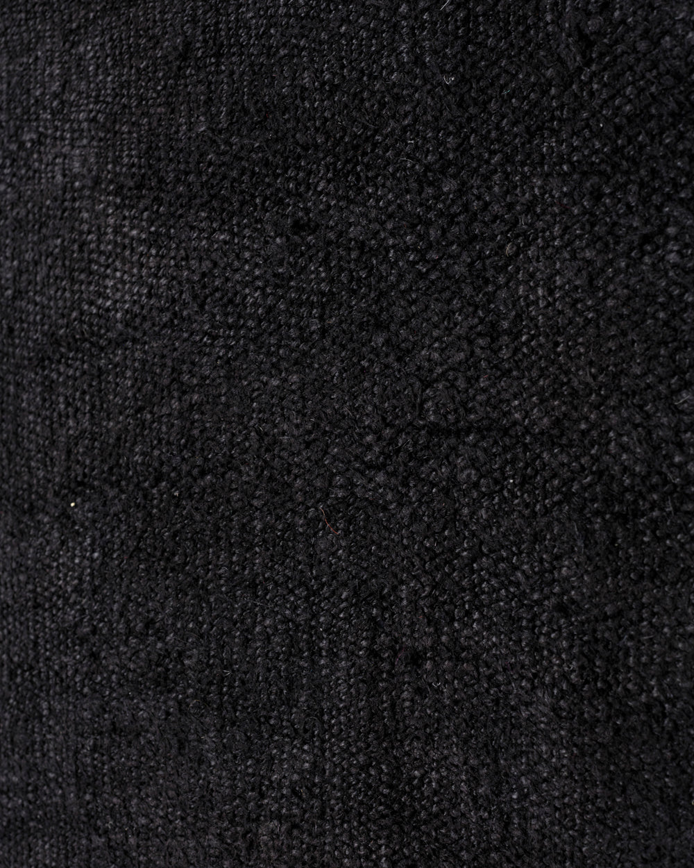 Washed Black Hemp Rug Small