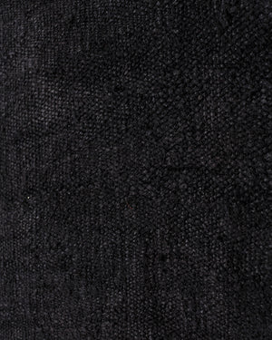 Washed Black Hemp Rug Large