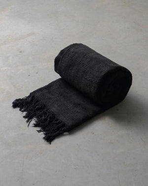 Washed Black Hemp Rug XXLarge
