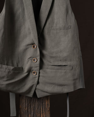 Jill Waistcoat Baca-Arancin Dark Grey
