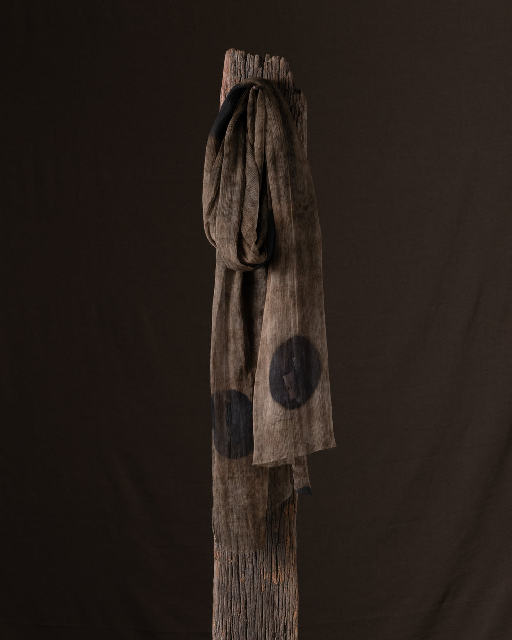 Silk Scarf T-Emisfer Brown / Blue