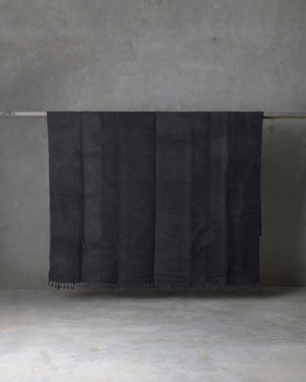 Washed Black Hemp Rug XXLarge